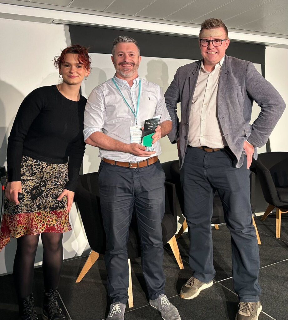 James presented with the award at Pitch 360